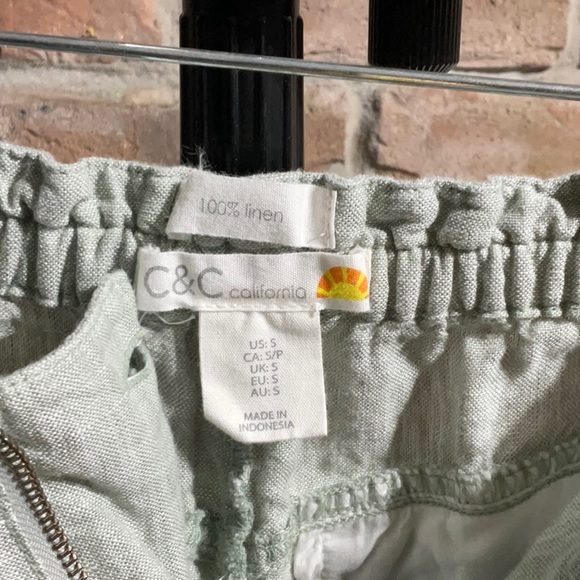 C&C California 100% linen shorts - Picture 4 of 6